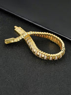 9MM Faceted Snake Bracelet