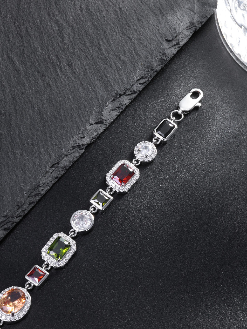 10mm Multicolor Gemstone Bracelet