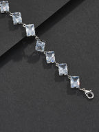 9mm Multicolor Square Gemstone Bracelet