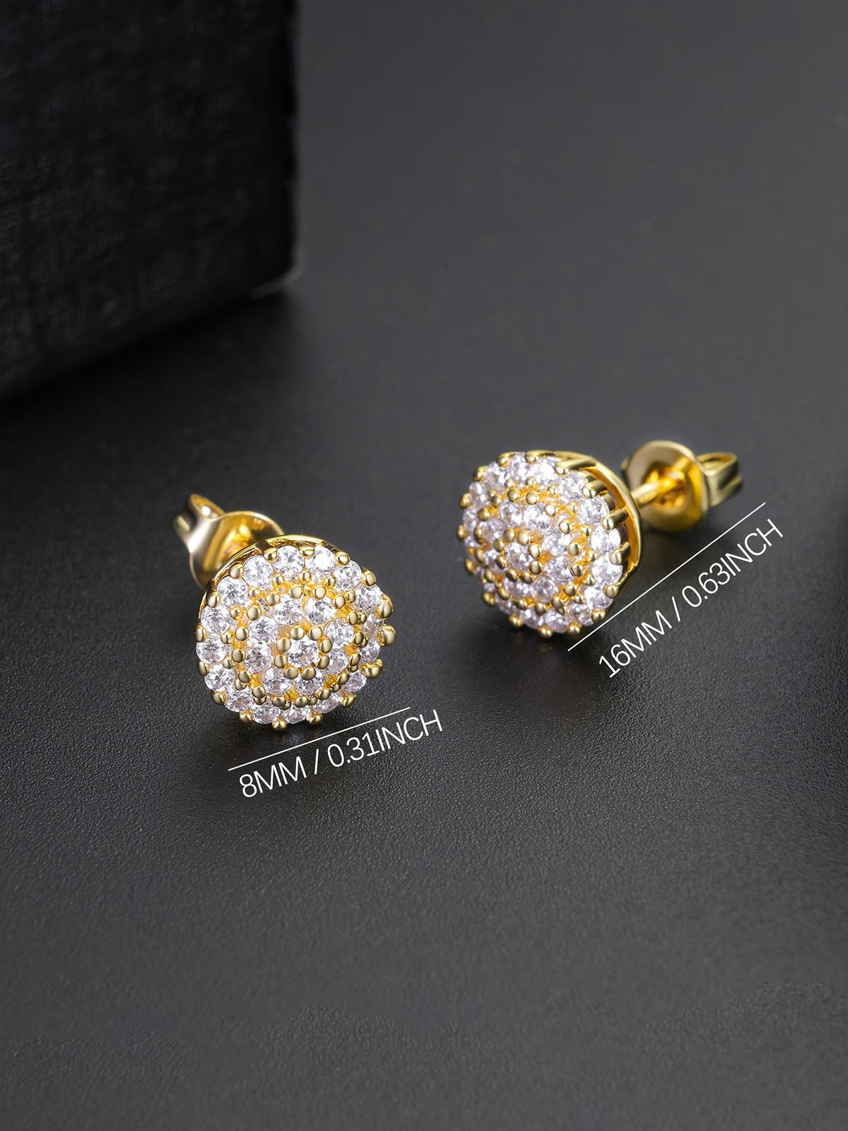 Triple Circle Stud Earrings