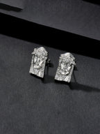 Relief Face Stud Earrings