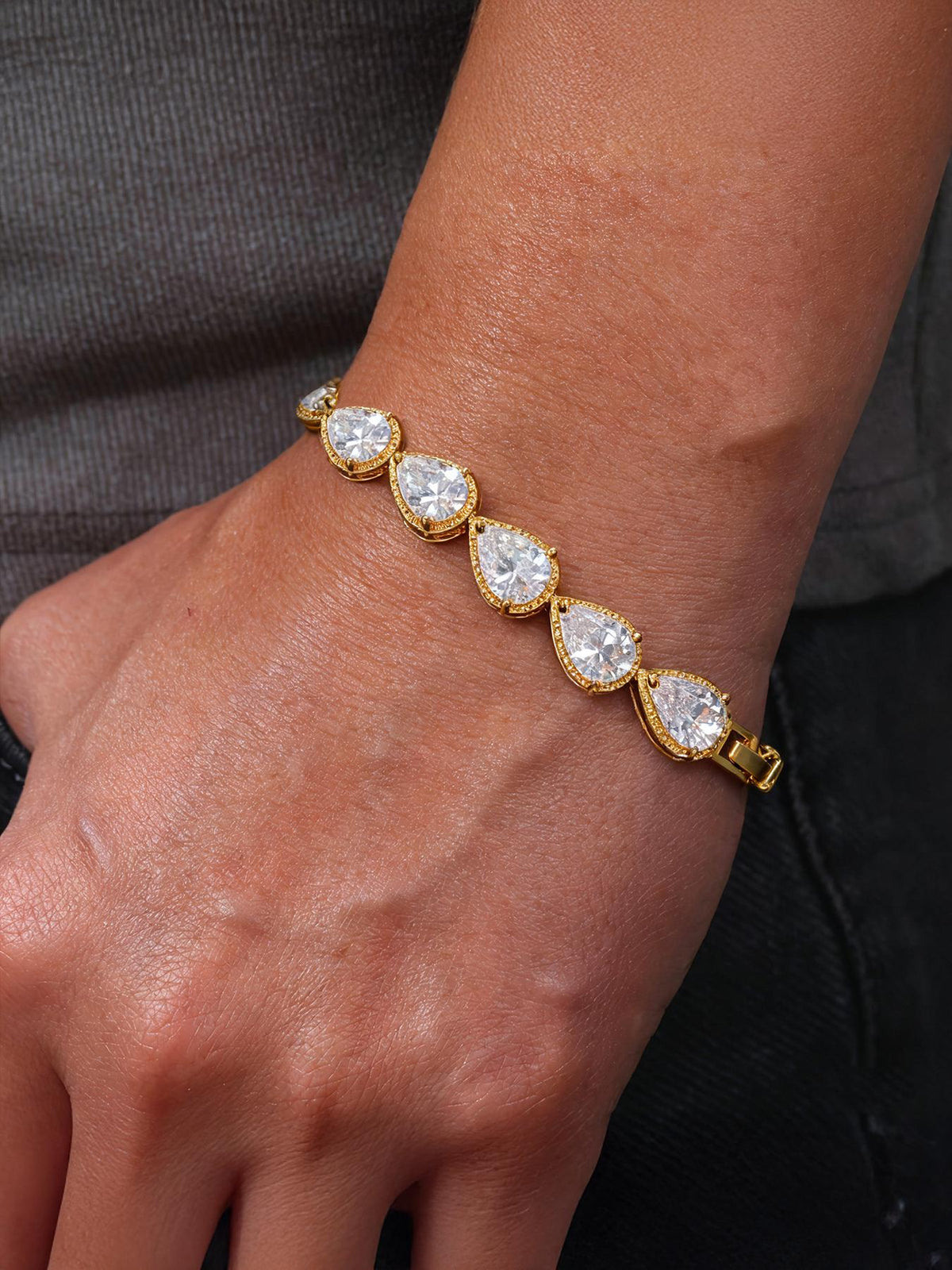 Teardrop CZ Bracelet