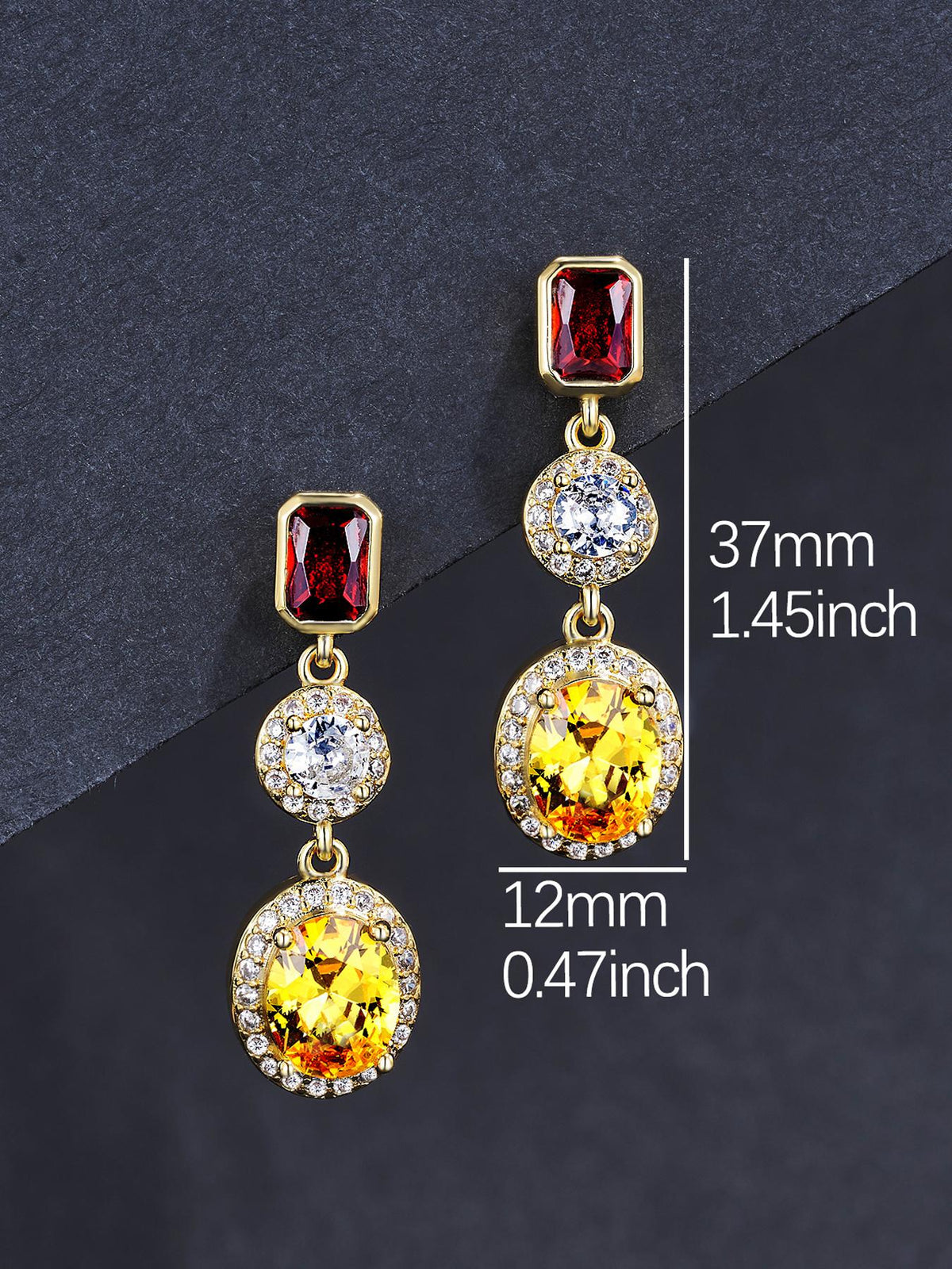 Classic Iced CZ Stud Earrings