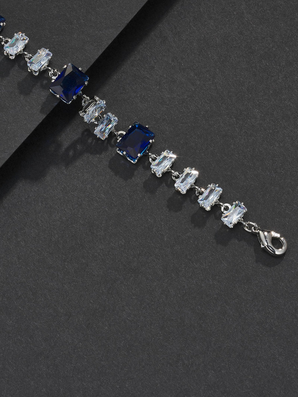 9mm Blue Baguette Bracelet