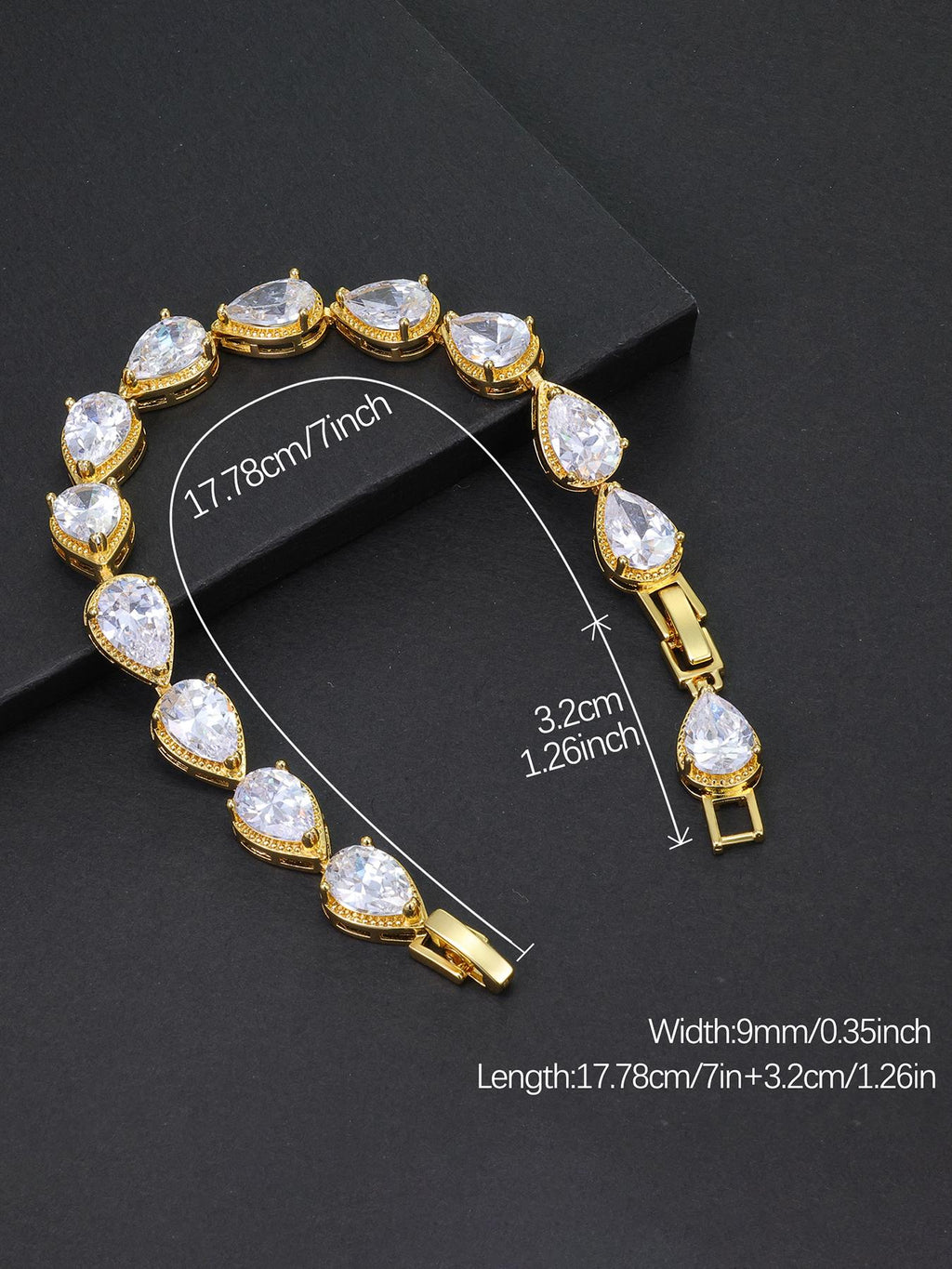 Teardrop CZ Bracelet