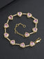 Pink Heart Charm Anklet Bracelet