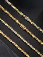 4mm  Orange CZ Tennis Chain