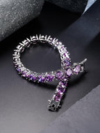 8MM Purple Tennis Bracelet