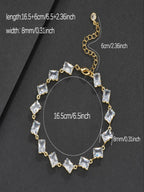 8mm Rhomboid CZ Bracelet