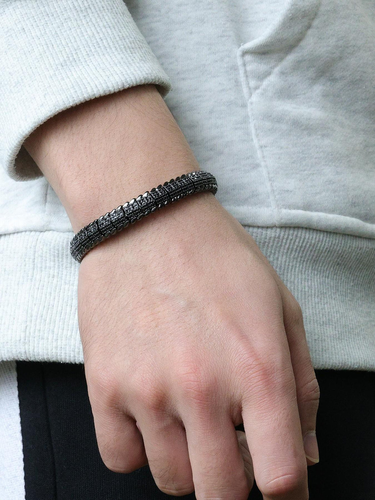 9MM Faceted Snake Bracelet