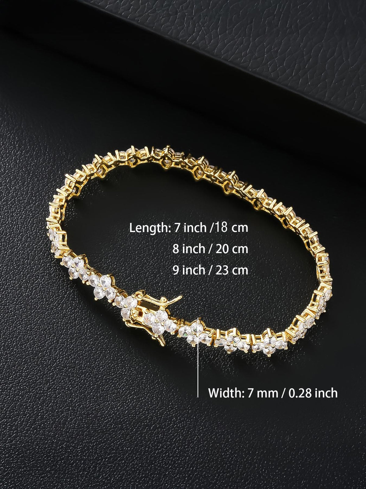 7MM Cross Tennis Bracelet