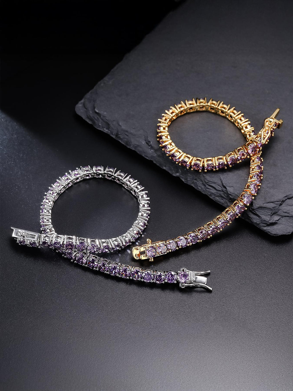 4MM Purple Tennis Bracelet