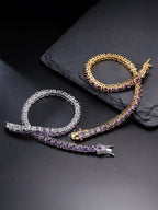 4MM Purple Tennis Bracelet