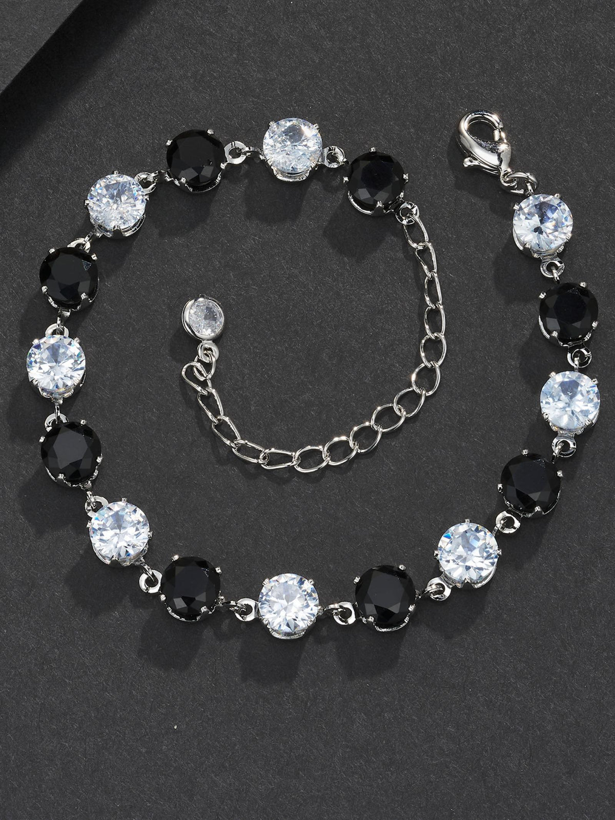 5MM Black Round Tennis Bracelet