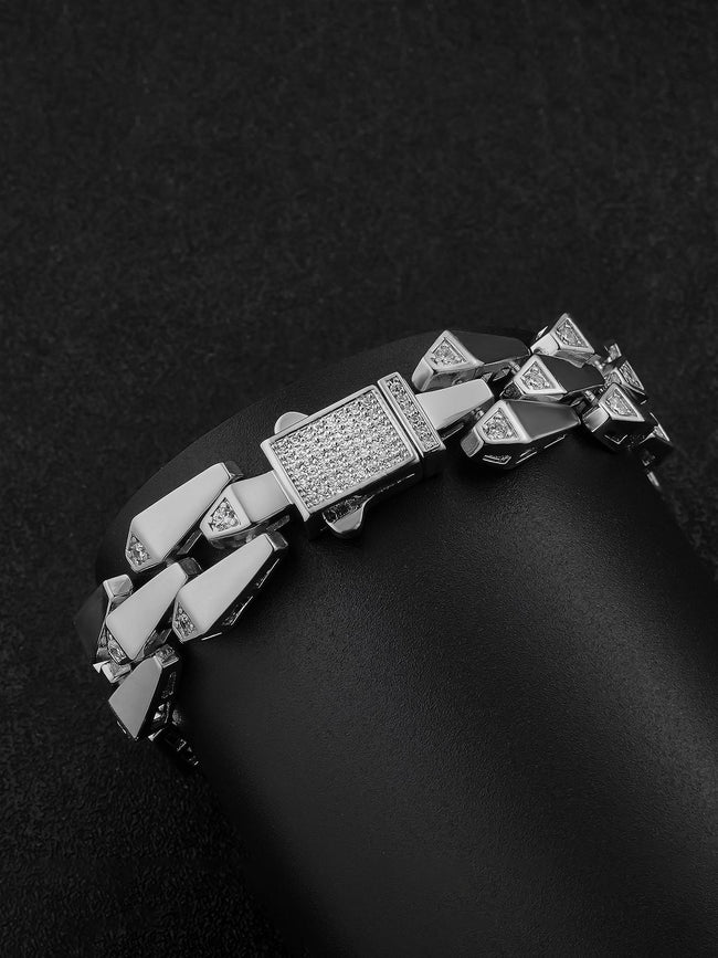 Drip Link CZ Bracelet Main Image