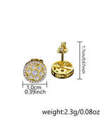 Iced Flower Cluster Stud Earrings