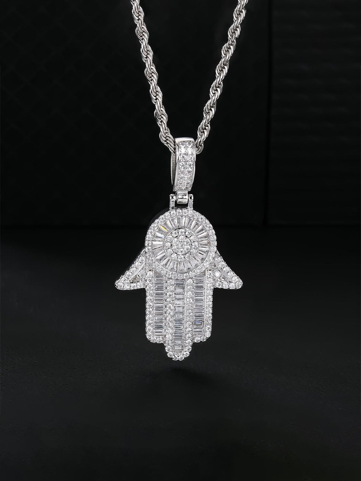 3D Hamsa Hand Pendant