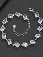 8mm Rhomboid CZ Bracelet