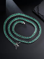 4mm  Green CZ Tennis Chain