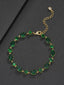 Green Oval Gemstone Bracelet