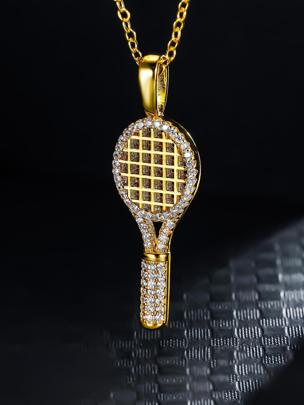 3D Tennis Racket Pendant