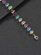 7mm Multicolor Gemstone Bracelet
