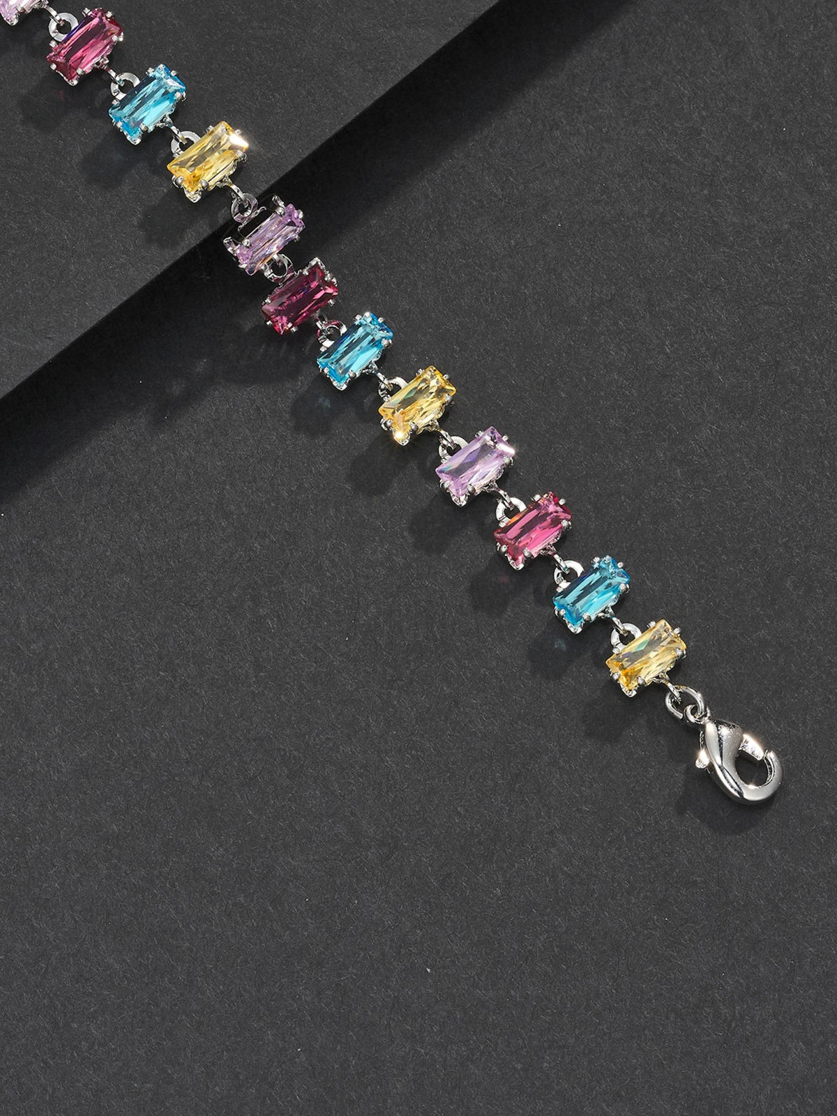 7mm Multicolor Gemstone Bracelet