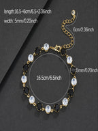 5MM Black Round Tennis Bracelet