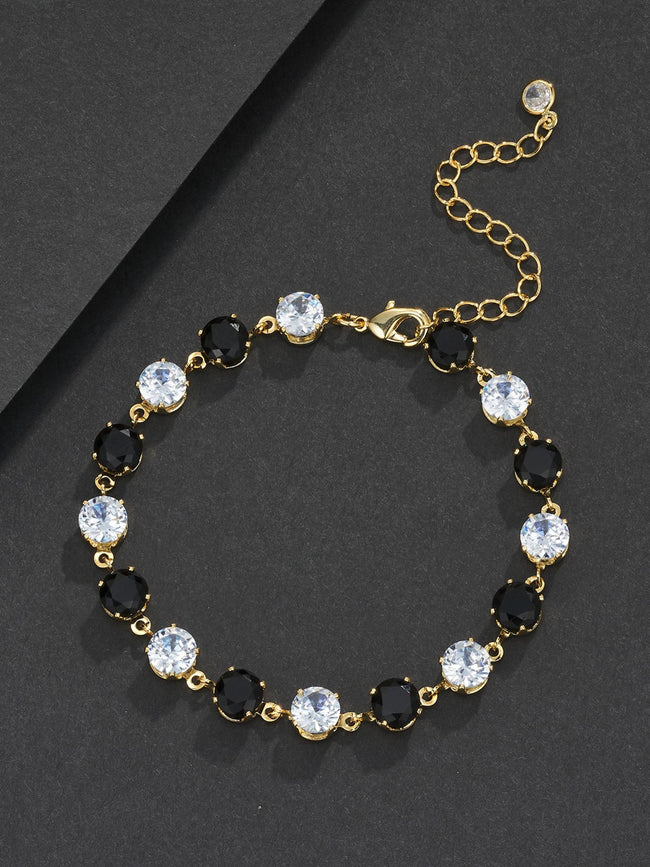5MM Black Round Tennis Bracelet Hover Image