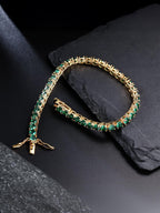 4MM Green Tennis Bracelet