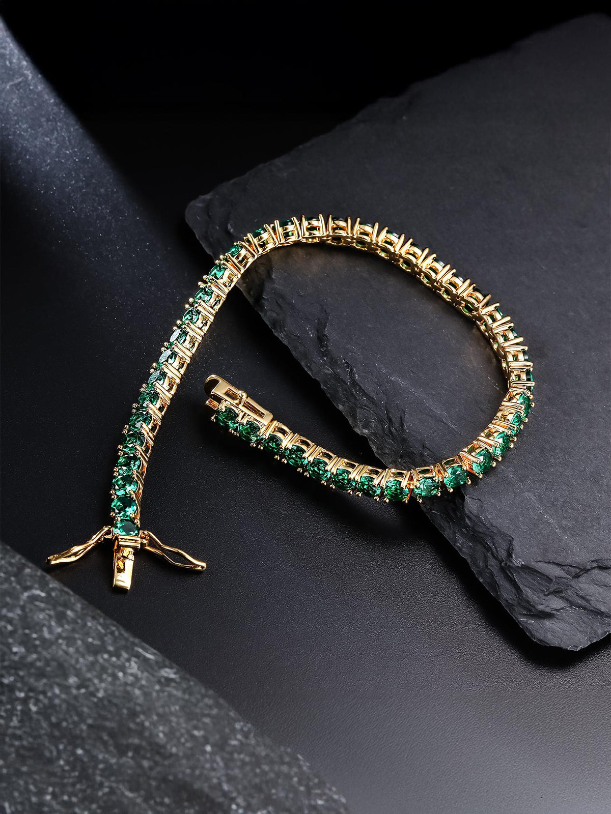 4MM Green Tennis Bracelet