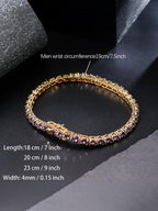 4MM Purple Tennis Bracelet