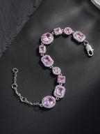 12mm Pink Baguette Bracelet