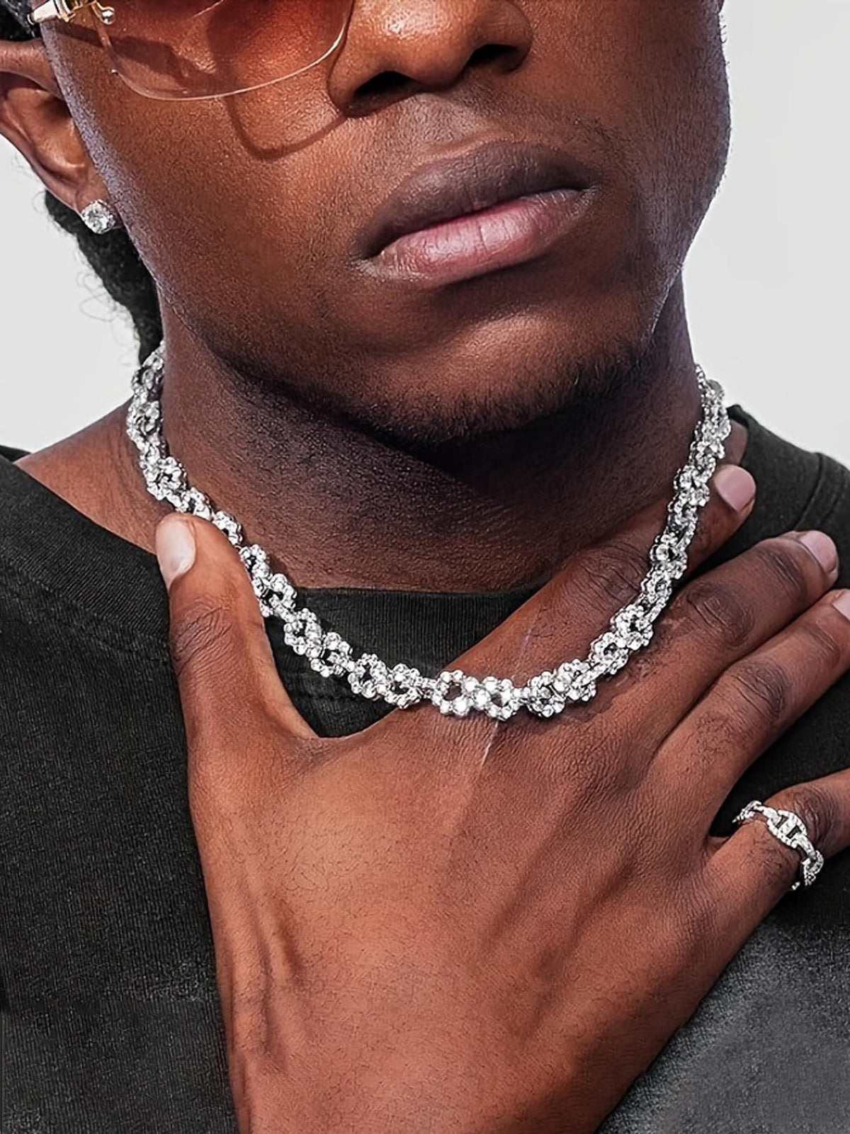 Iced Infinity CZ Cuban Link Necklace