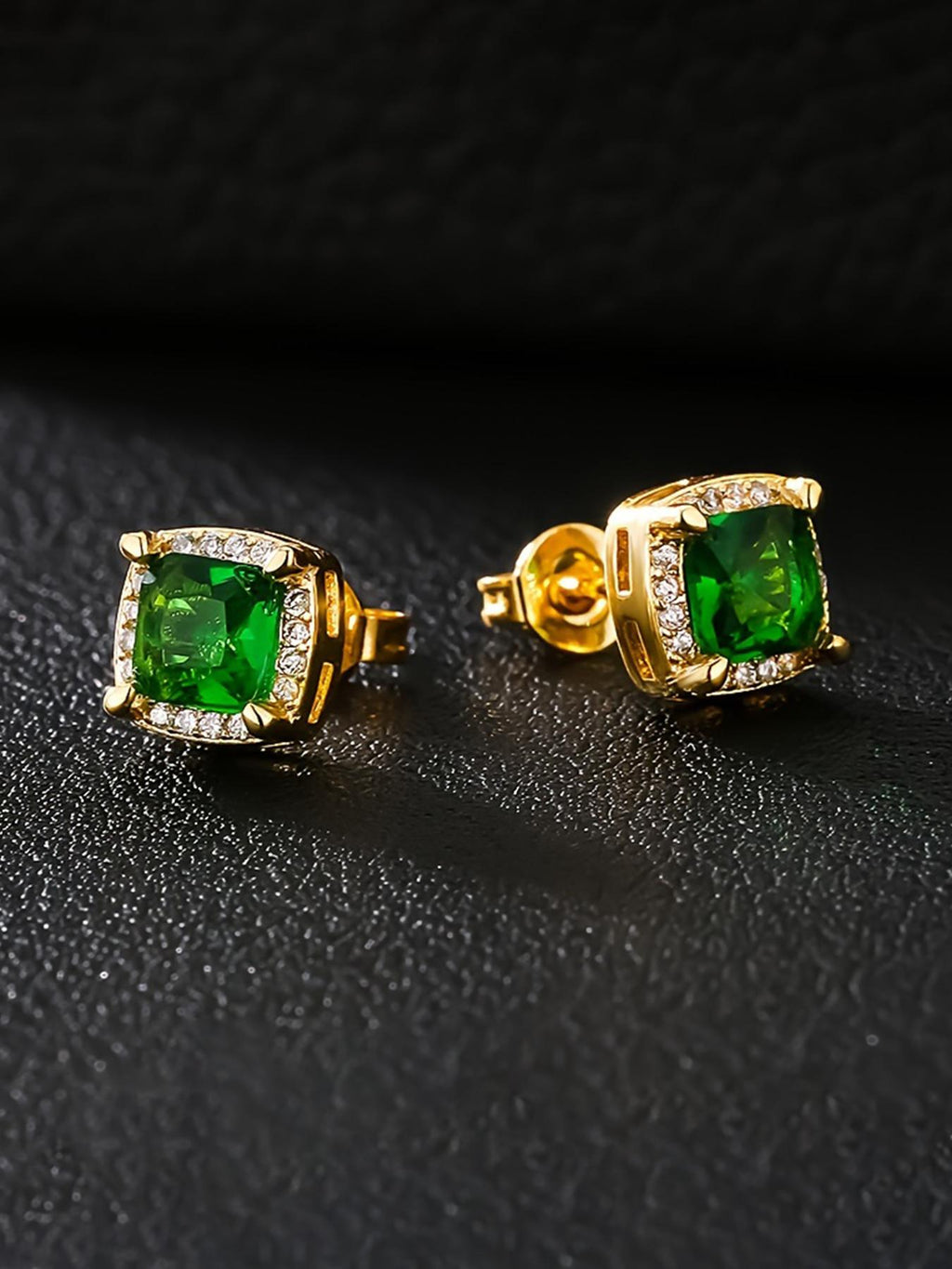 6mm Square CZ Stud Earrings