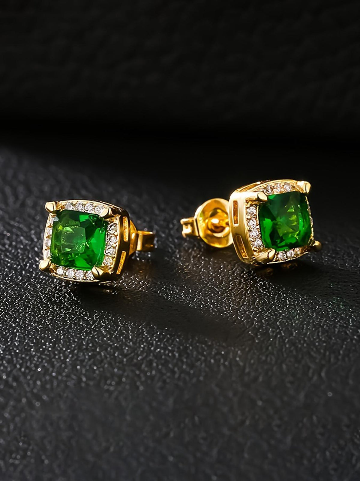 6mm Square CZ Stud Earrings