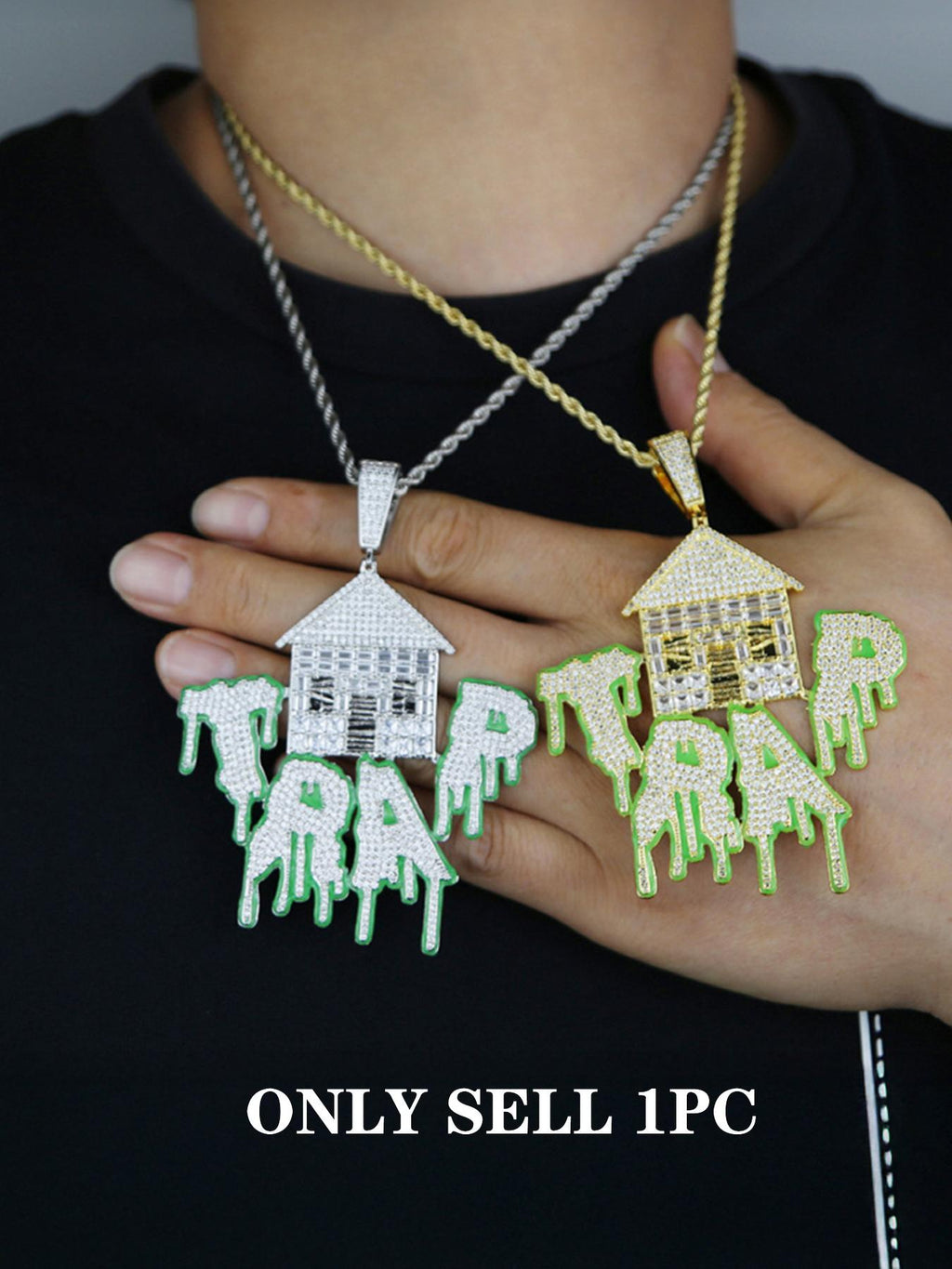 3D Haunted House Pendant