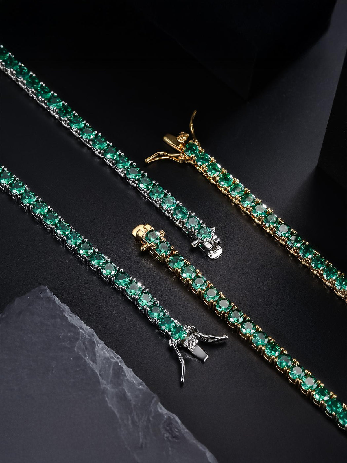 4mm  Green CZ Tennis Chain