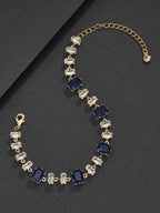 9mm Blue Baguette Bracelet