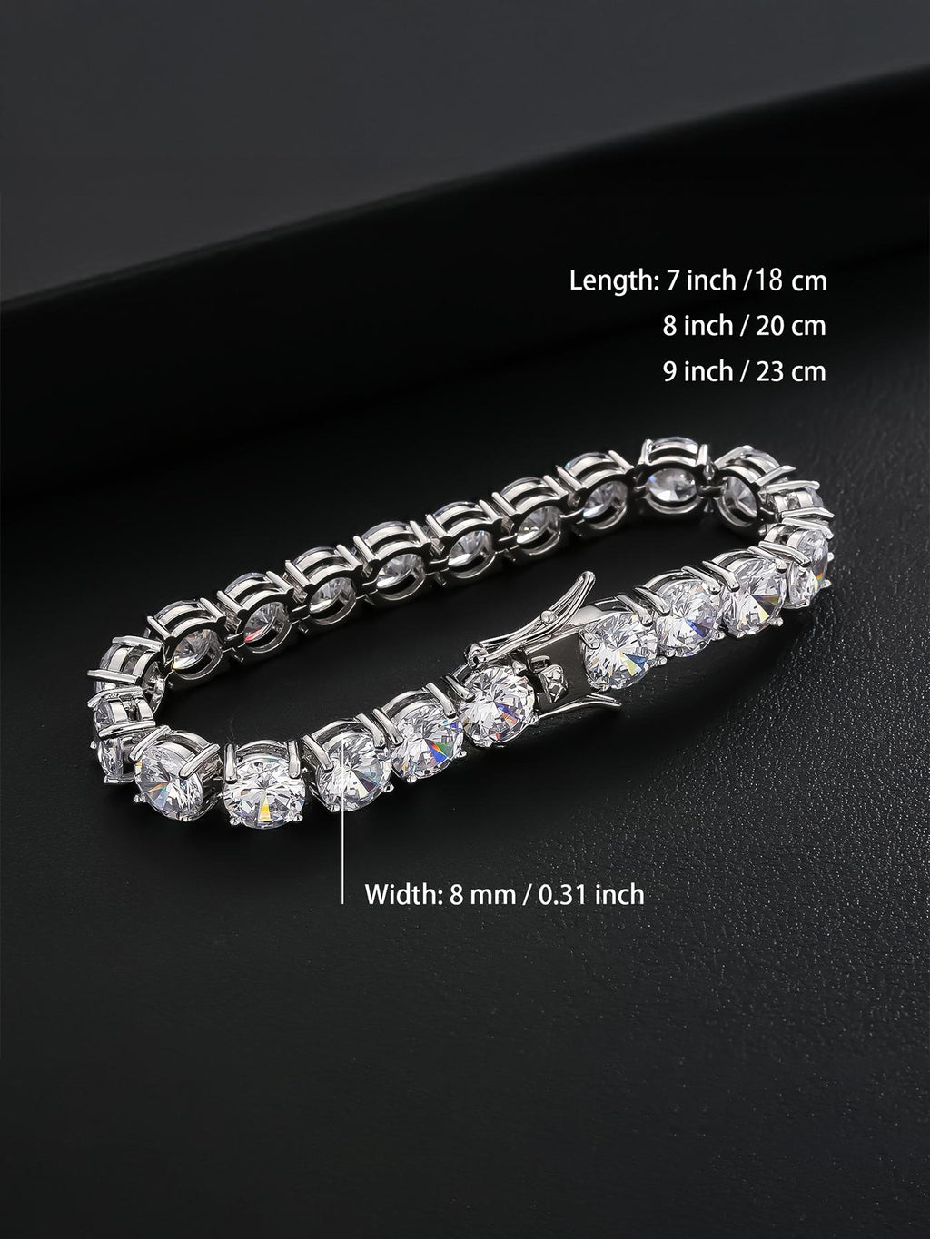8MM Prong Set Tennis Bracelet