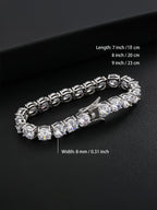 8MM Prong Set Tennis Bracelet