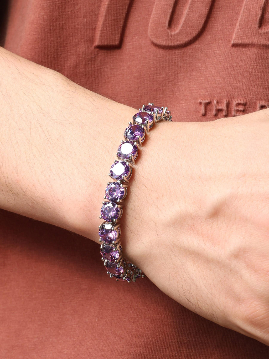 8MM Purple Tennis Bracelet