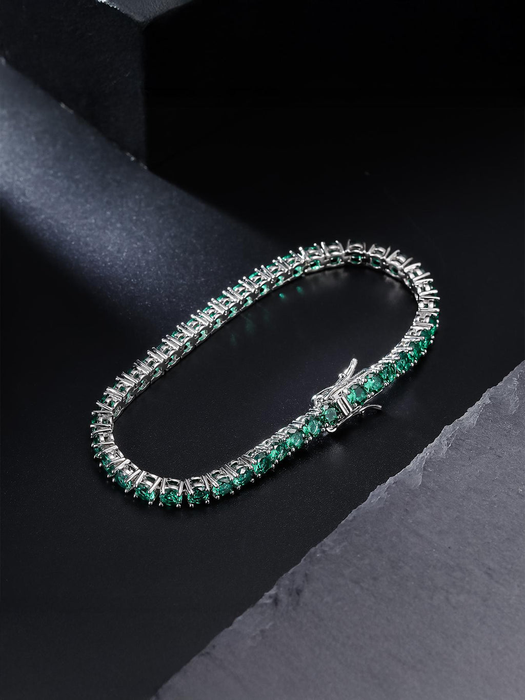4MM Green Tennis Bracelet