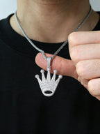 Iced Crown Pendant