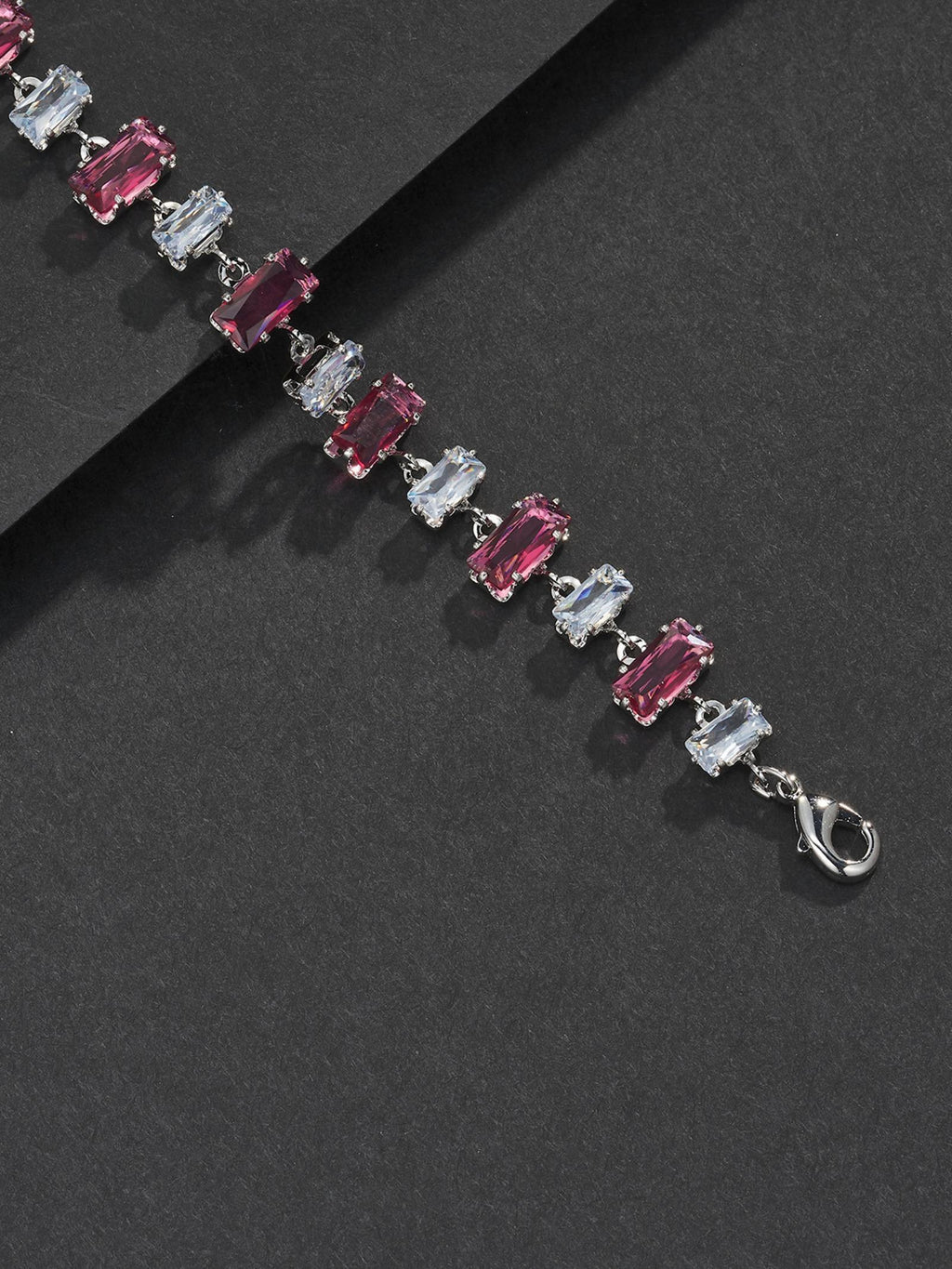 9mm Red Baguette Bracelet