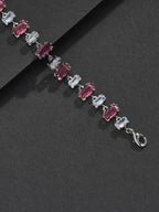 9mm Red Baguette Bracelet