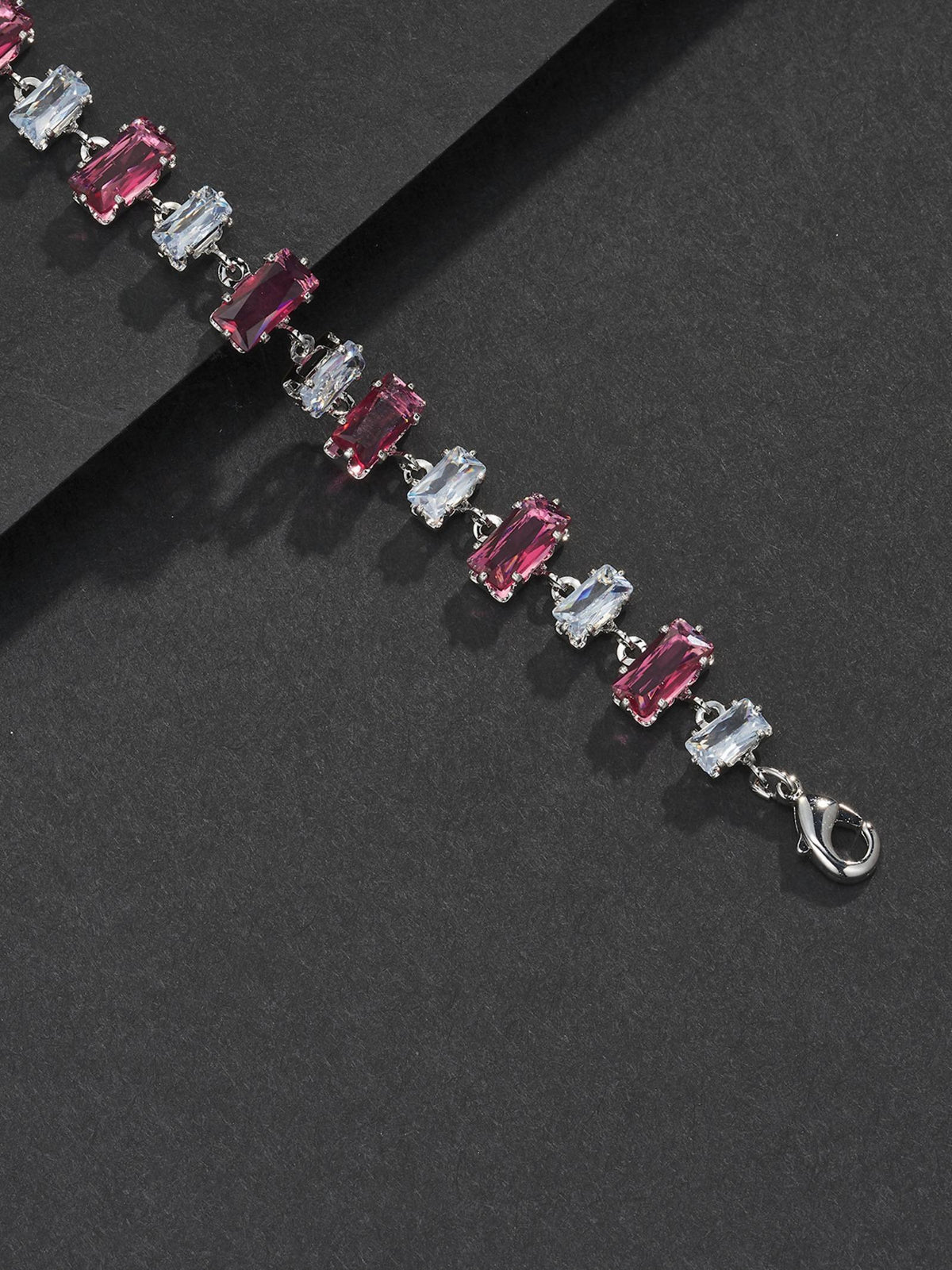 9mm Red Baguette Bracelet