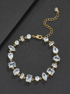 Freeform Iced CZ Bracelet