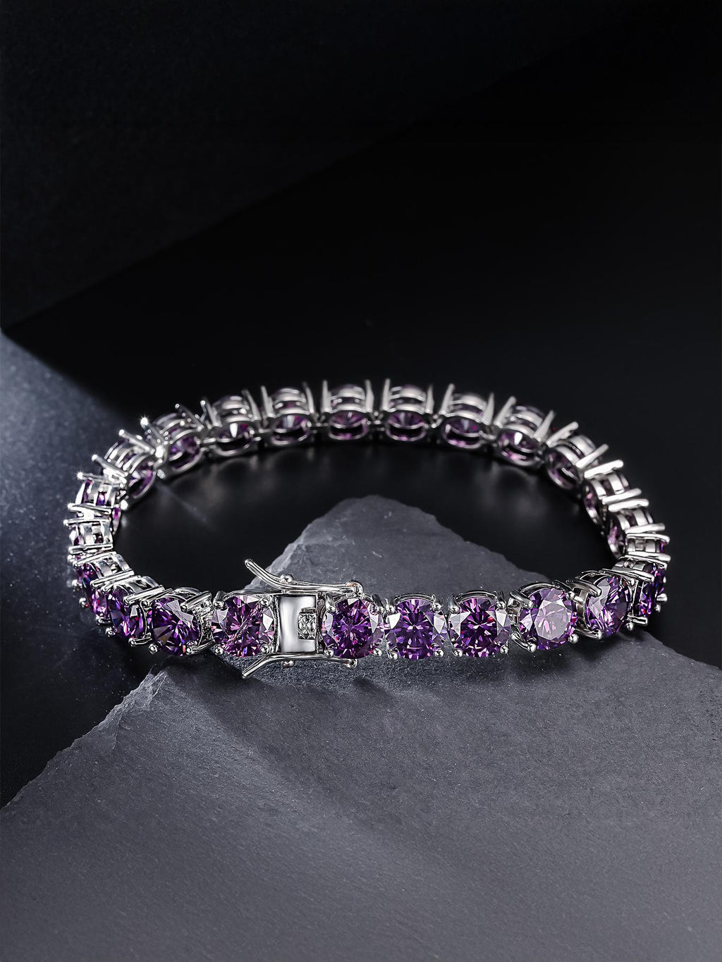 8MM Purple Tennis Bracelet