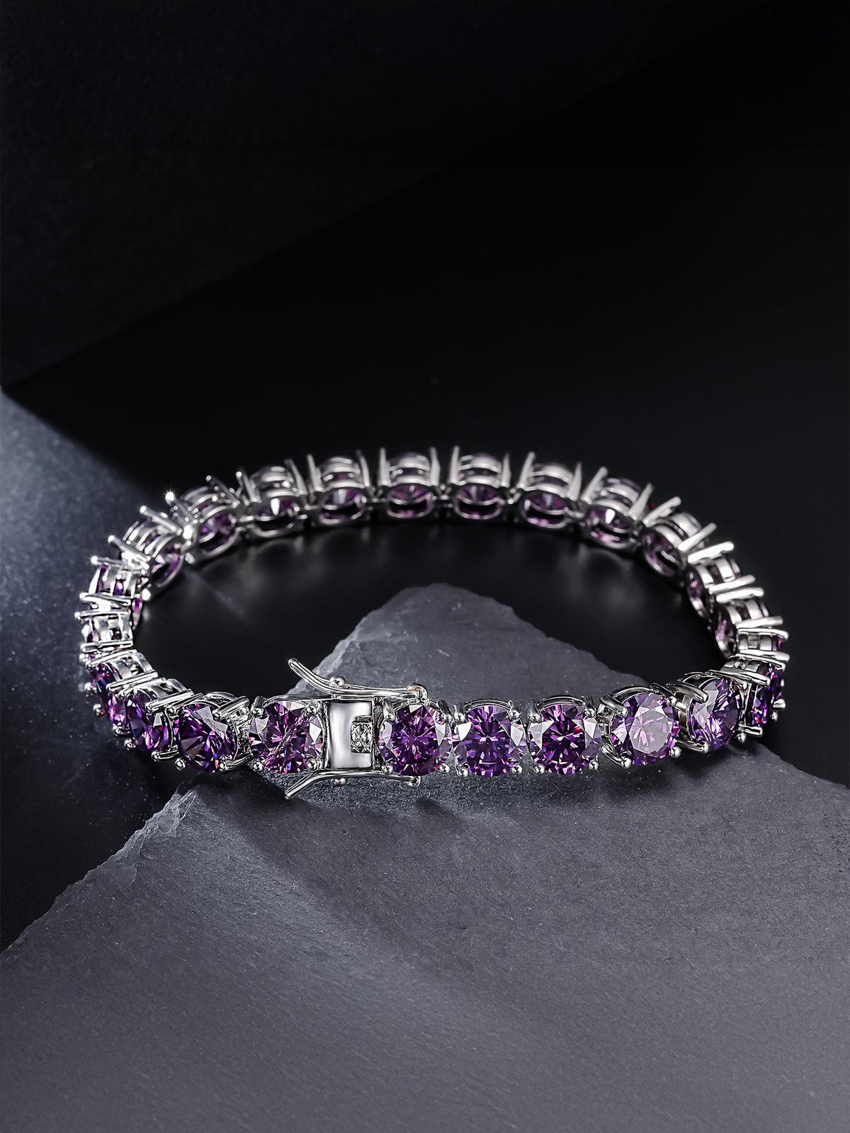 8MM Purple Tennis Bracelet